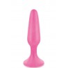 Grossiste sextoys Plug anal ventouse rose court base large