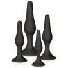 Fournisseur sextoys Coffret 4 plugs plaisir anal noirs