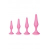 Grossiste sextoys Coffret 4 plugs plaisir anal rose