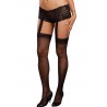 Fournisseur Bas collant grande taille noirs jarretelles shorty intégré