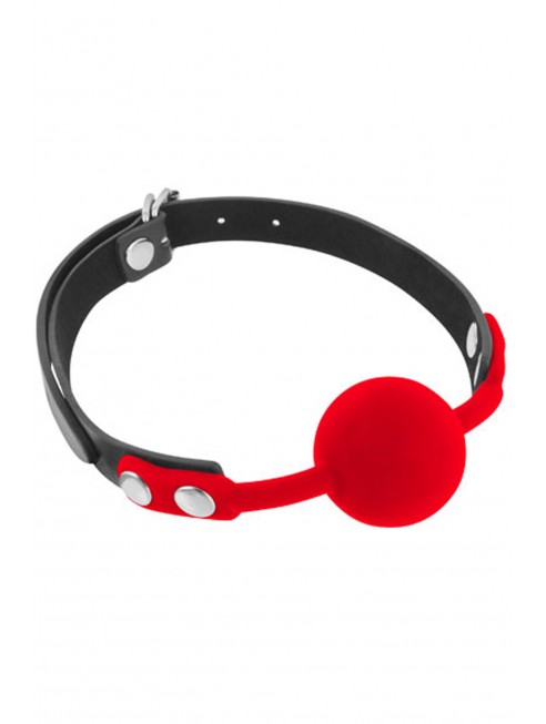 Grossiste Fetish Tentation Baillon à boule rouge silicone