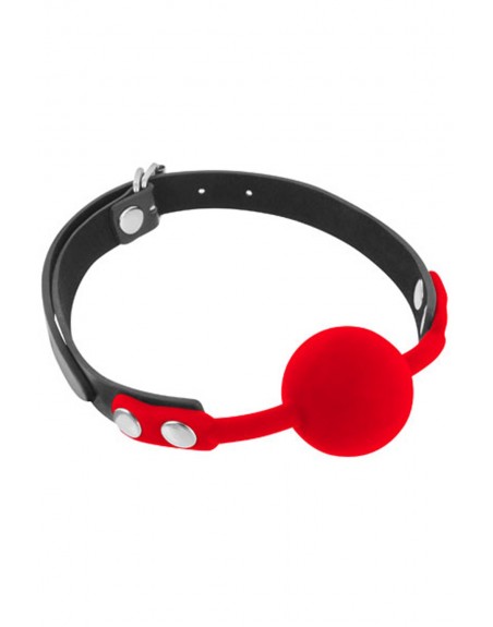 Grossiste Fetish Tentation Baillon à boule rouge silicone