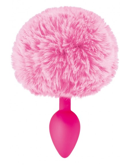 Grossiste sextoys Plug anal pompon rose