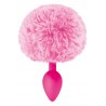 Grossiste sextoys Plug anal pompon rose