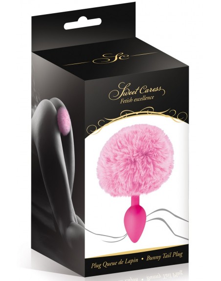 Grossiste sextoys Plug anal pompon rose