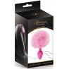 Grossiste sextoys Plug anal pompon rose