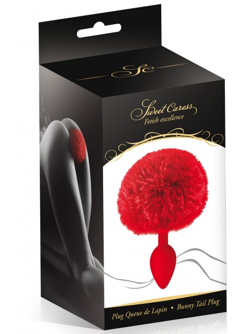 Fournisseur sextoys Plug anal pompon rouge