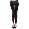 Legging noir fin opaque et uni