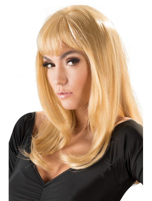 Perruque blonde mi-longue