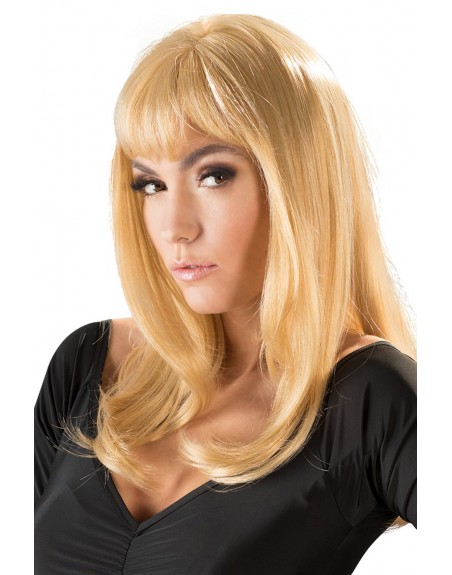 Perruque blonde mi-longue