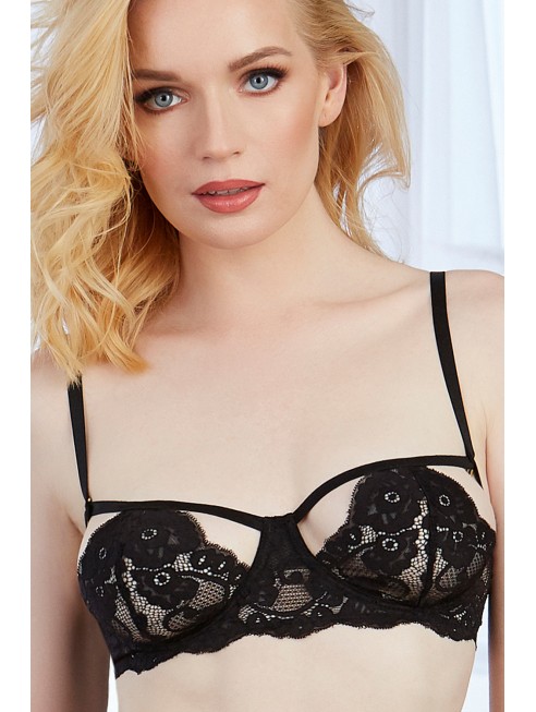 Soutien-gorge ajouré noir