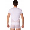 Grossiste dropshipping Look Me T-shirt blanc finement ajouré et transparence