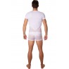Grossiste dropshipping Look Me T-shirt blanc finement ajouré et transparence