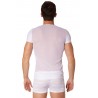 Grossiste dropshipping Look Me T-shirt blanc rayé opaque et transparent