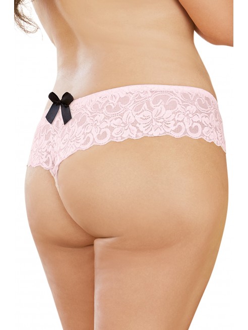 Boyshort dentelle ouvert