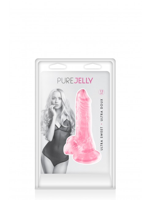 Gode jelly ros ventouse taille XS 13cm