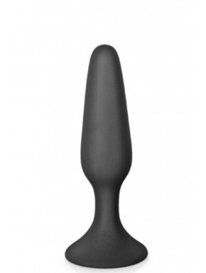 Plug anal noir 11.5cm avec ventouse
