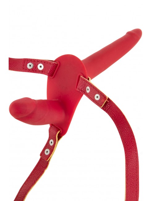 Double gode ceinture rouge