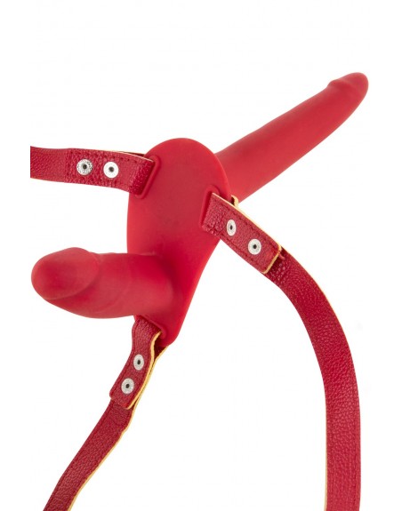 Double gode ceinture rouge