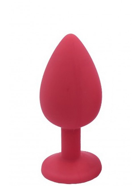 Plug rouge bijou cristal Small