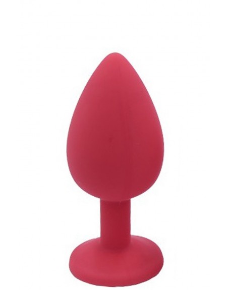 Plug rouge bijou cristal Small