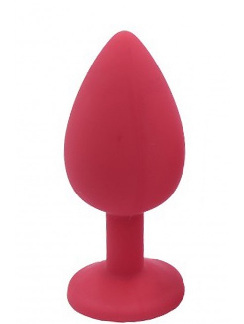 Plug rouge bijou cristal Medium