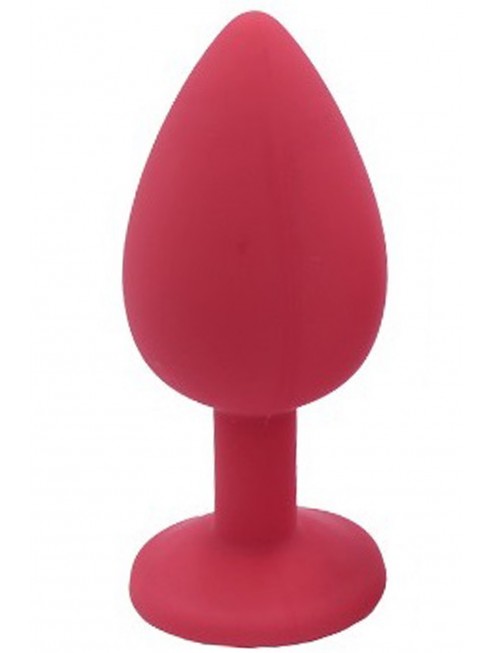 Plug rouge bijou cristal Large