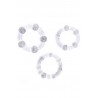 Pack 3 cockring transparents avec billes
