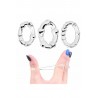 Pack 3 cockring transparents avec billes