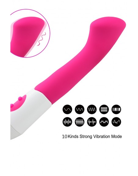 Vibromasseur rose tête plate spécial point G