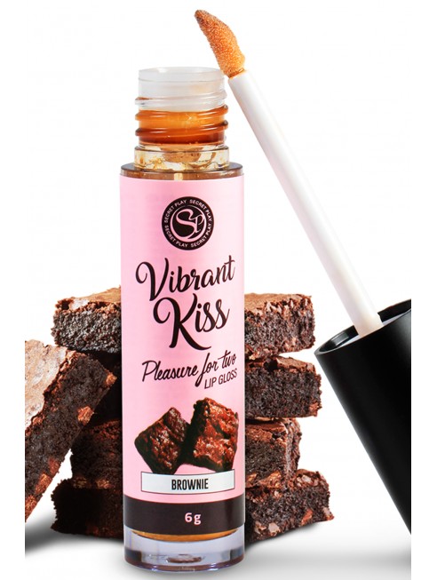 Gloss sexe oral vibrant au brownie