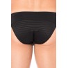 Slip noir rayé opaque et transparent