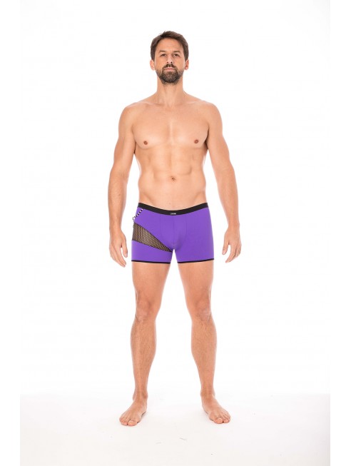 Boxer violet  filet et corde