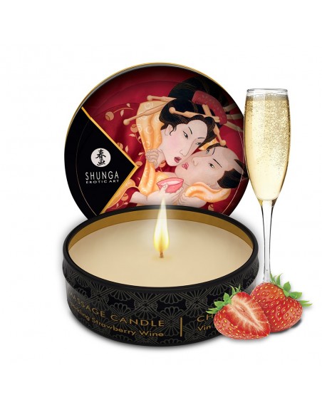 Fournisseur dropshipping Shunga mini bougie massage fraise