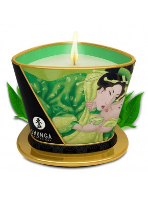 Grossiste dropshipping Shunga bougie massage thé vert