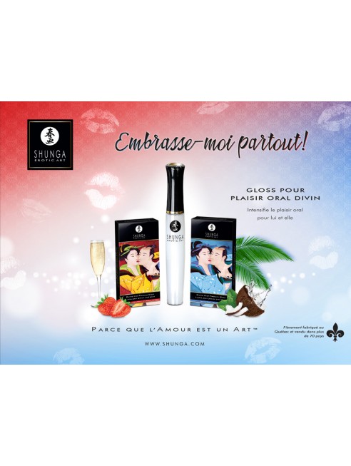 Grossiste gloss shunga plaisir oral fraise dropshipping