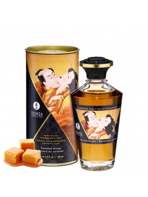Fournisseur huile de massage caramel dropshipping Shunga comestible chauffant