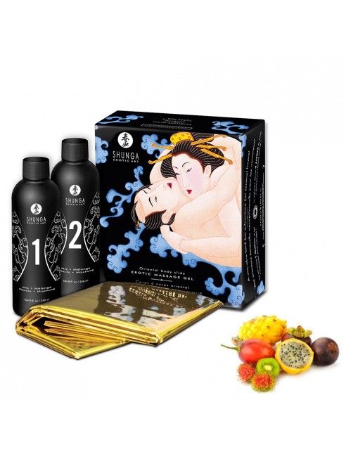 Grossiste Shunga Gelée de massage oriental fruits exotiques