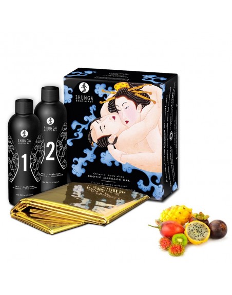 Grossiste Shunga Gelée de massage oriental fruits exotiques