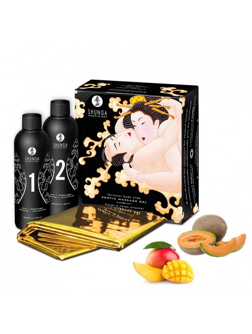 Grossiste dropshipping Shunga Gelée de massage oriental melon mangue