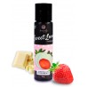 Gel lubrifiant fraise chocolat blanc 100% comestible