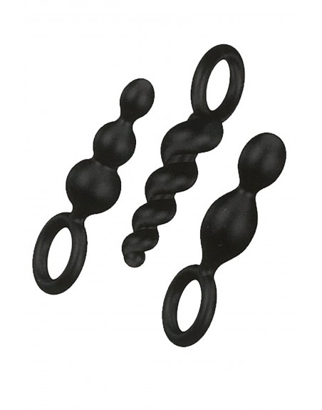 Coffret 3 plugs Satisfyer Plugs Noir - CC597159