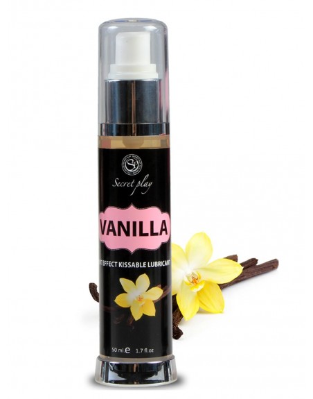 Huile de massage et lubrifiant chauffant à la vanille
