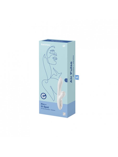 Vibromasseur rabbit blanc Pro+ G-spot Satisfayer - CC597126