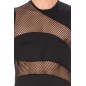 T-shirt débardeur noir col rond opaque et transparent Shade 2 - LM803-77BLK T-shirt débardeur noir col rond opaque et transparent Shade 2 - LM803-77BLK