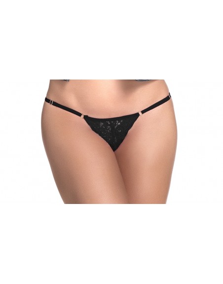 String dentelle noire - MAL107BLK