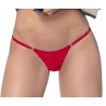 String dentelle rouge - MAL107BLKRED