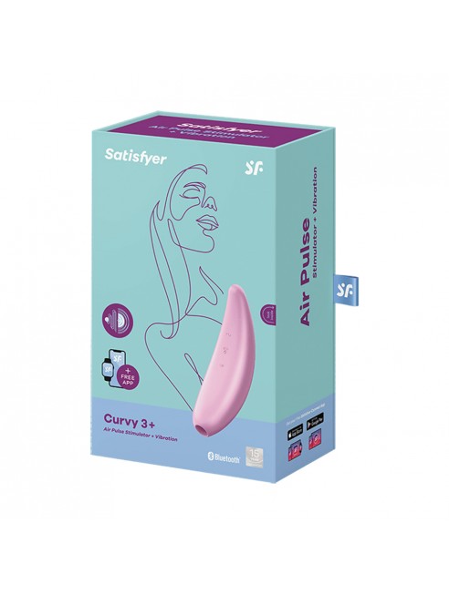 Stimulateur rose connecté Curvy 3+ Satisfyer - CC5972430050
