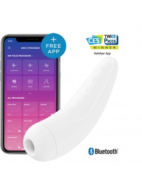 Stimulateur blanc connecté Curvy 2+ Satisfyer - CC5972400020