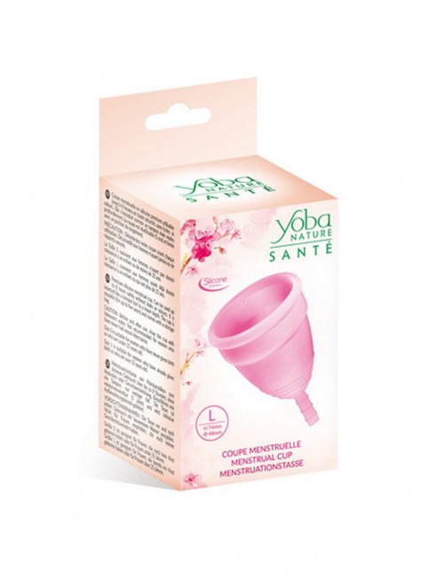 Coupe menstruelle rose taille L  Yoba Nature - CC5260042050